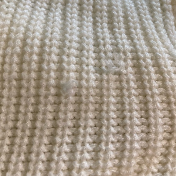 Boohoo Cream Twist-Knit Reversible Sweater - Picture 5 of 6